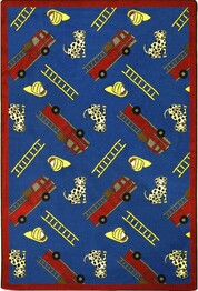 Joy Carpets Playful Patterns Hook and Ladder Blue
